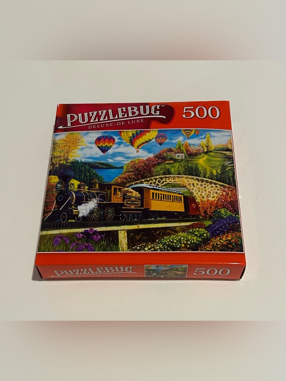 New “County Express” 500 Pieces Puzzlebug DeLuxe Hot Air Balloons 18”x 14”